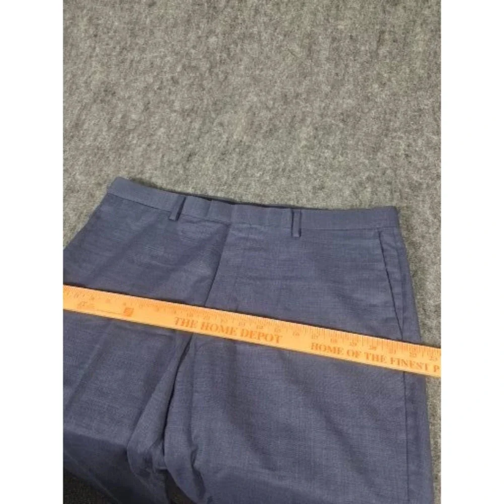 Banana Republic Slim Fit Trousers Men's 38x32 Blue Italian Wool Marzotto Fabric